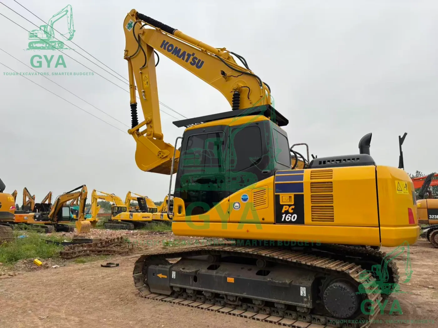 Used Komatsu PC160-7 excavator for export from China